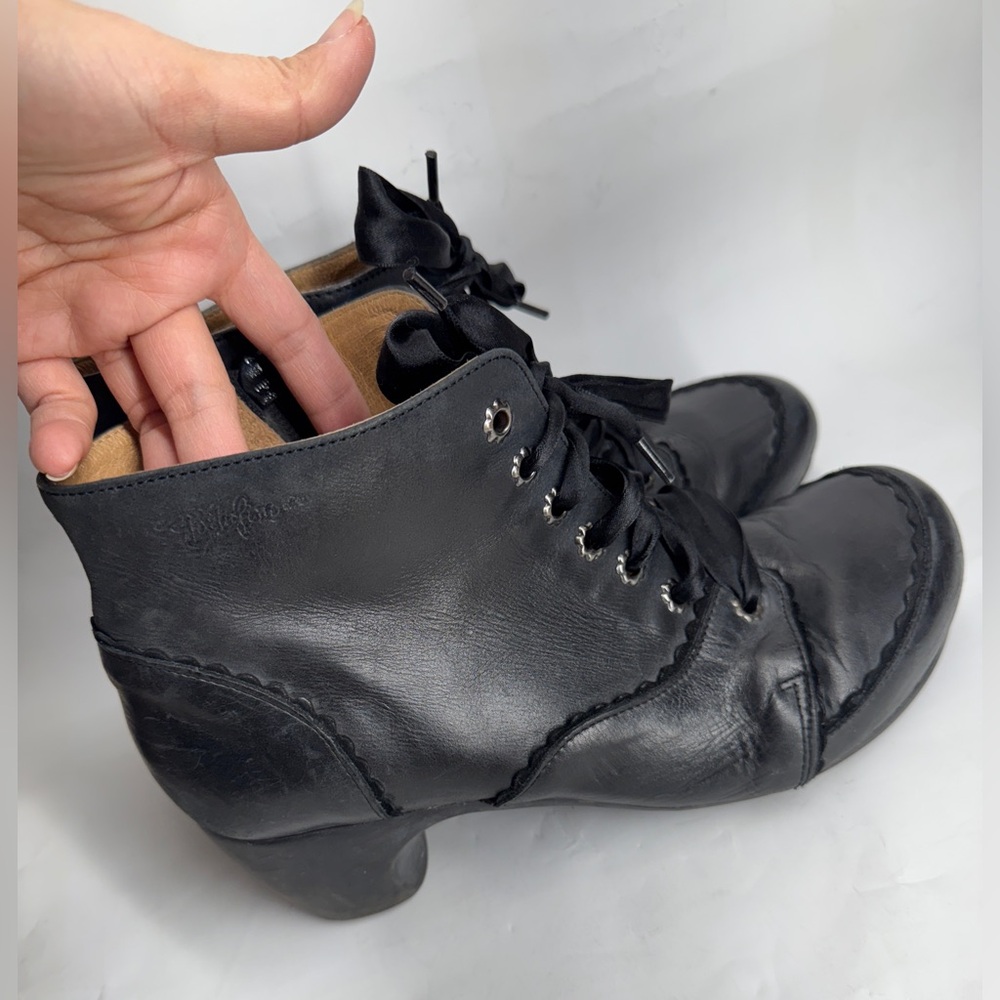 Portofino Black leather Boots Euro Size 41 fit like 9.5-10 US